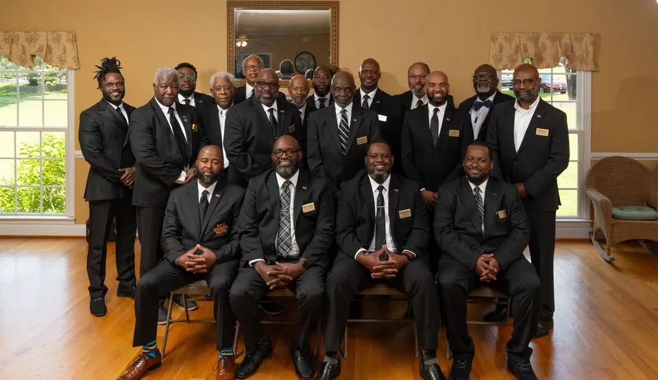 Members of 100 Black Men of the Upstate SC gathered for a chapter photo